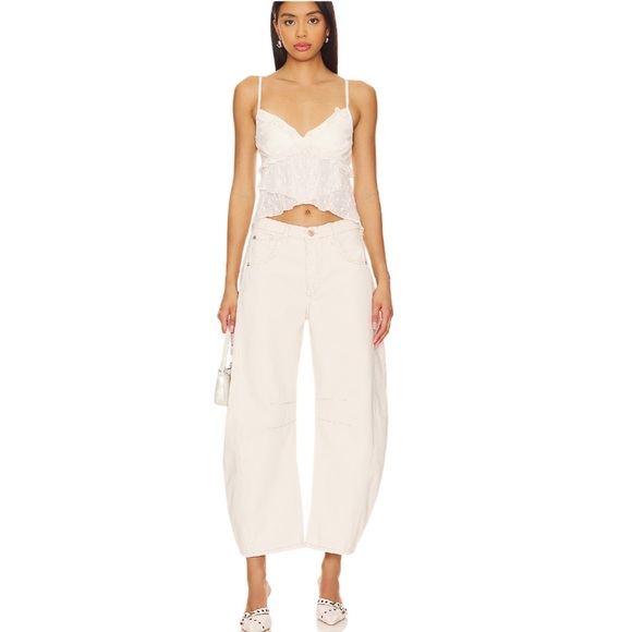 Spring Refresh 🌸 
Free People We The Free Good Luck Mid Rise Barrel
Jeans - Picture 2 of 9